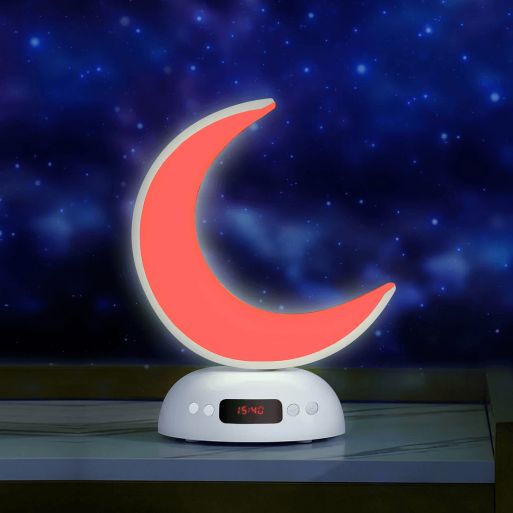 Veilleuse Coranique Lunaire - Design Croissant de Lune Lumineux - Haut-parleur Coran MP3 - Bluetooth - SQ-902 - Equantu