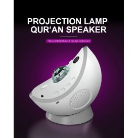 Veilleuse Coranique Projecteur Lunaire - Haut-Parleur Bluetooth et Télécommande - SQ-958