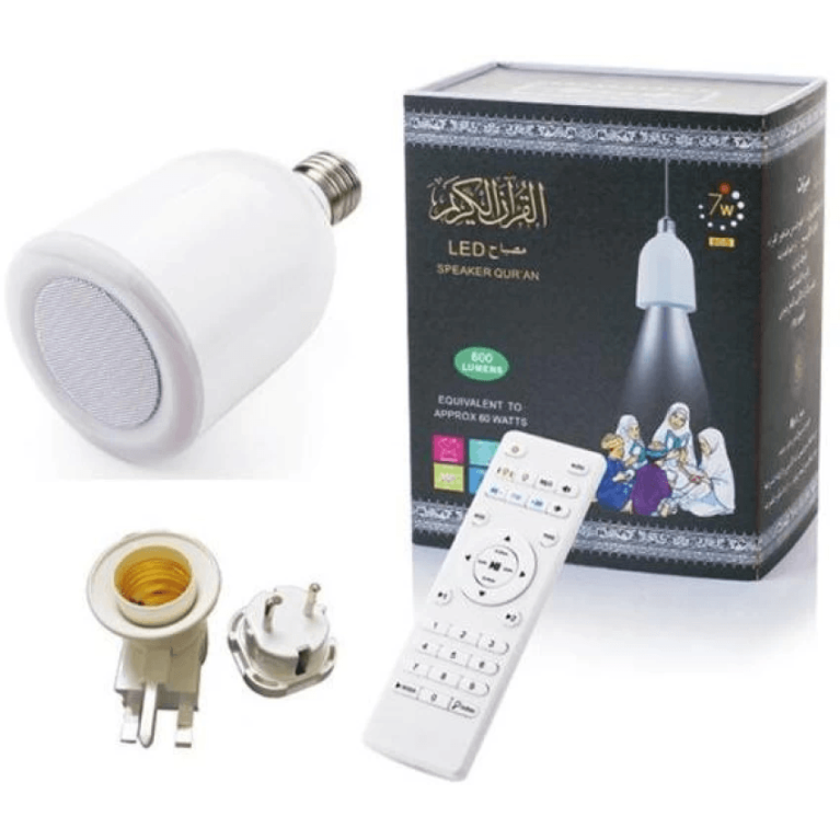 Led Lampe Veilleuse Coranique MP3 - Haut-Parleur Bluetooth et Télécommande - SQ-102 Plus- Equantu