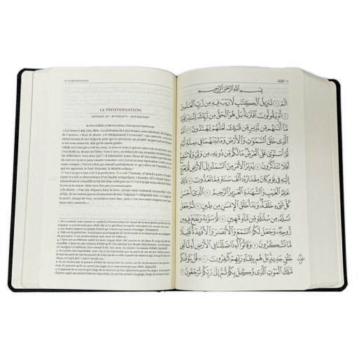Coffret Moyen Coran en Français et Arabe avec Commentaire d'Ibn Kathîr - Couverture Cartonnée 18 x 24 cm - Edition Tawbah