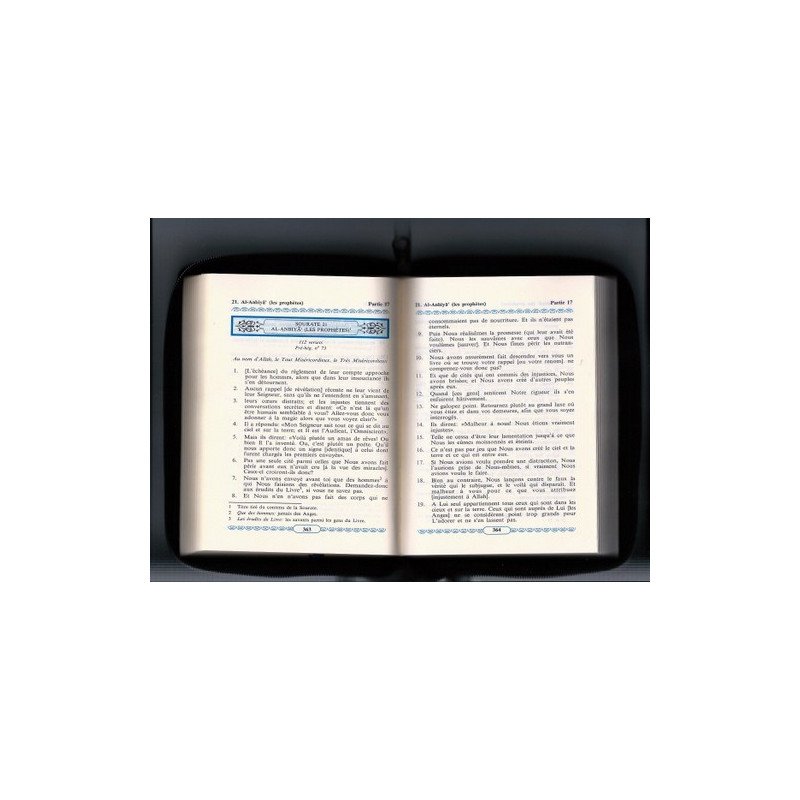 Le Saint Coran Uniquement en Français  - Format de Poche 13,50 x 18 cm - Fermeture Eclair - Zipper - Voyage