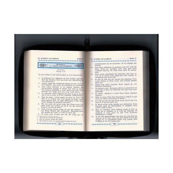 Le Saint Coran Uniquement en Français  - Format de Poche 13,50 x 18 cm - Fermeture Eclair - Zipper - Voyage