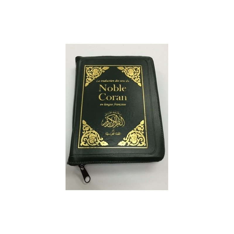 Le Saint Coran Uniquement en Français  - Format de Poche 13,50 x 18 cm - Fermeture Eclair - Zipper - Voyage
