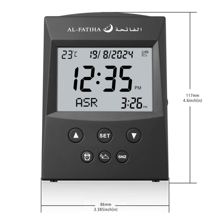 Réveil Prière Digital - Horaires de Prière et Affichage LCD -FAJ-103 