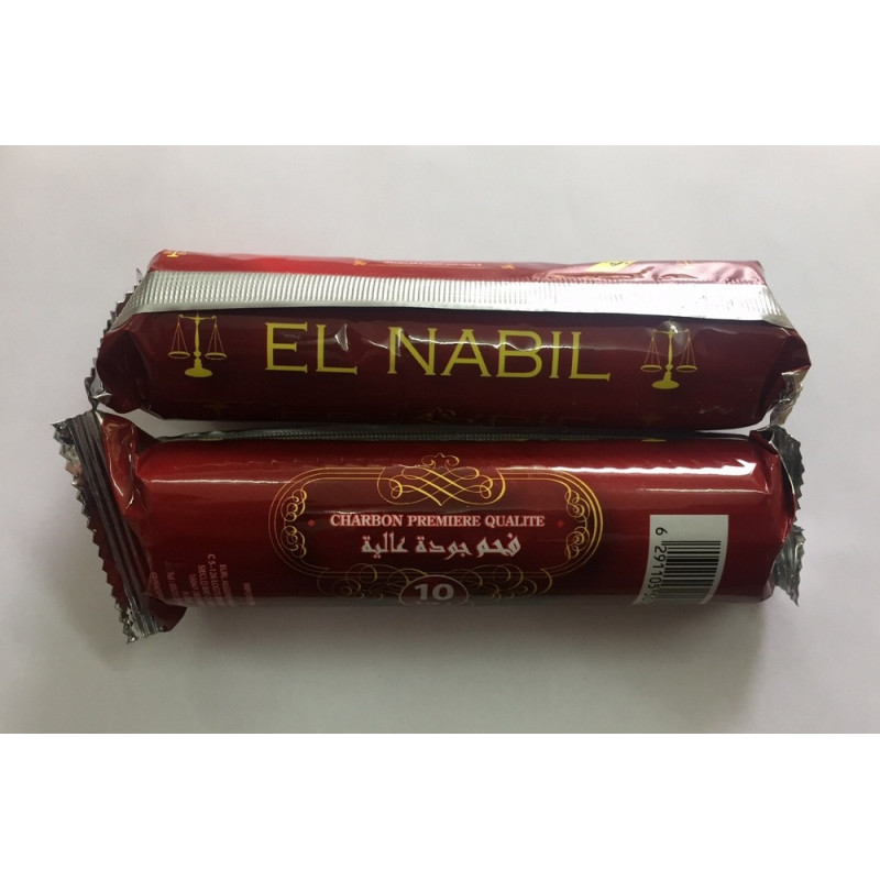 1 Paquet de 10 Charbon pour Bruleur - Qualité Premium - El Nabil 1 Paquet de 10 Charbon pour Bruleur - Qualité Premium - El Nabil