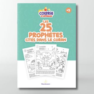Colorie et Apprends : Les 25 prophètes cités dans le Coran - Edition DEENILEARN