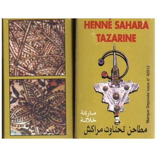 Henné - Henna Sahara Tazarine pour le Tatouage des Mains et des Pieds