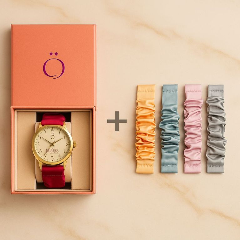 Bracelet montre pour femme avec ruban - 5 couleurs de bracelet. Bracelet montre pour femme avec ruban - 5 couleurs de bracelet.