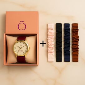 Bracelet montre pour femme avec ruban - 5 couleurs de bracelet.