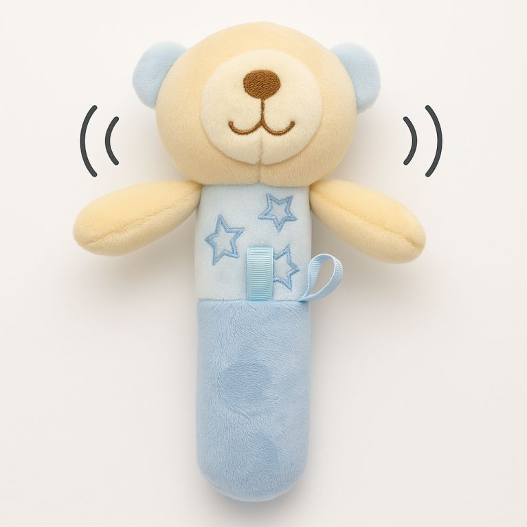 Hochet Nounours avec Sans Yeux - Soundouss Hochet Nounours avec Sans Yeux - Soundouss