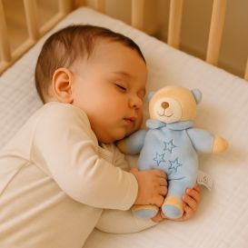 Nounours avec Grelot Bleu Sans les Yeux - Soundouss