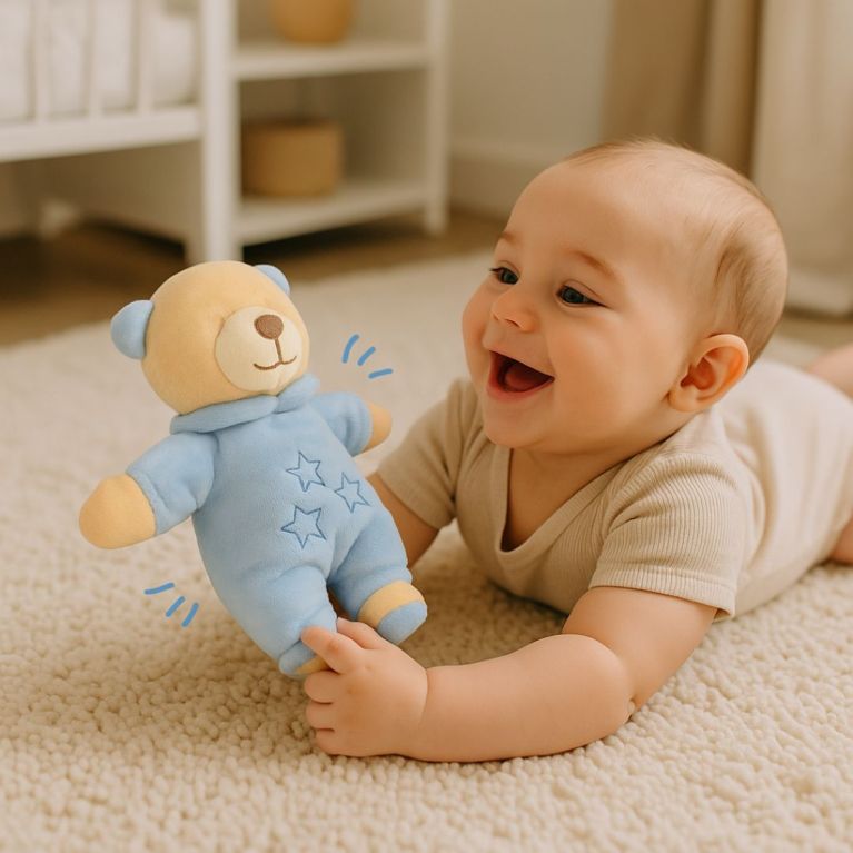Nounours avec Grelot Bleu Sans les Yeux - Soundouss Nounours avec Grelot Bleu Sans les Yeux - Soundouss