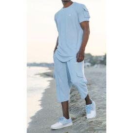 Ensemble IGO pour Homme - Sarouel Cargo et T-Shirt - Qaba’il