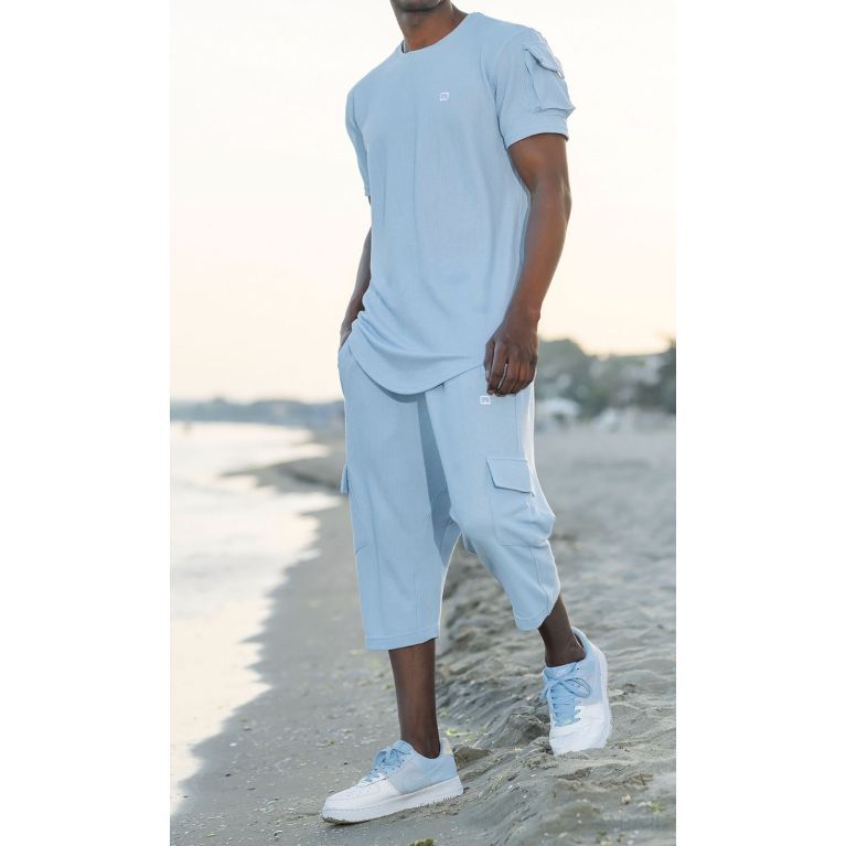 Ensemble IGO pour Homme - Sarouel Cargo et T-Shirt - Qaba’il Ensemble IGO pour Homme - Sarouel Cargo et T-Shirt - Qaba’il