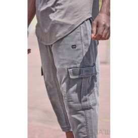Pantacourt Cargo en Jean Stretch - Qaba'il