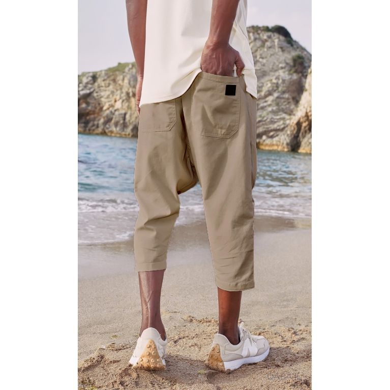 Saroual Été - Bermuda Cotton Stretch -Qaba'il S25 Saroual Été - Bermuda Cotton Stretch -Qaba'il S25