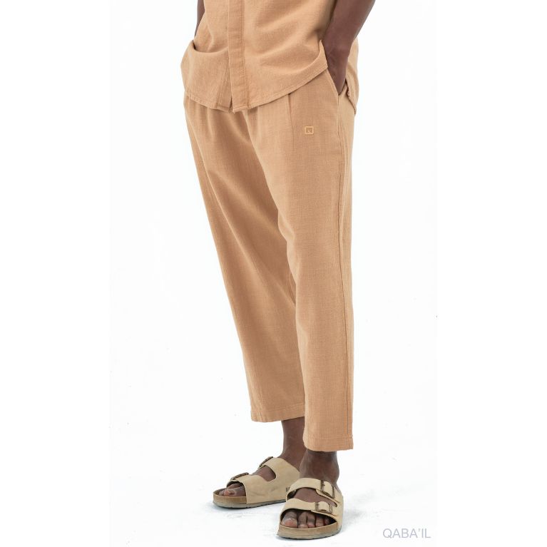 Ensemble 100% Coton Chemise Col Officier et Sarouel - Qaba'il Ensemble 100% Coton Chemise Col Officier et Sarouel - Qaba'il