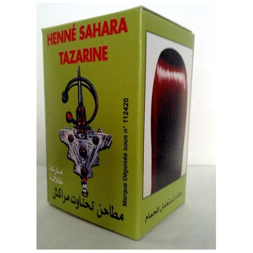 Henné Cheveux - Henna Sahara Tazarine en poudre CHEVEUX