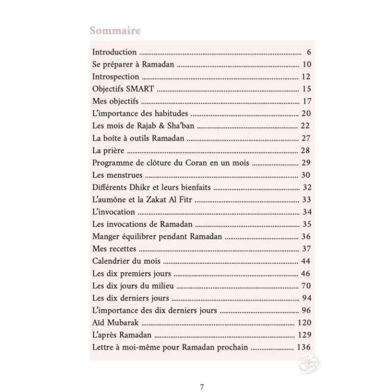 Mon Planner Ramadan - Edition Al Imam