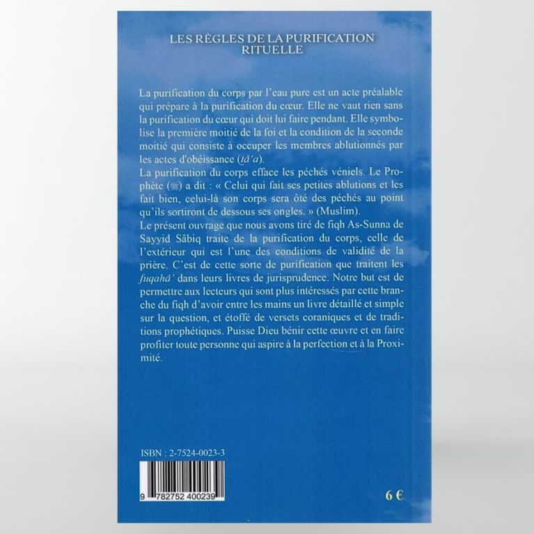 Les Règles de la Purification Rituelle - Édition d'Ennour Les Règles de la Purification Rituelle - Édition d'Ennour