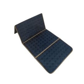 Tapis de Prière avec Dossier à Motifs : Grand Format - bleu marine
