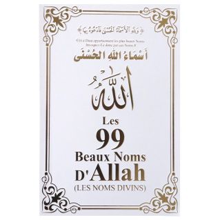 Les 99 Beaux Noms d'Allah Arabe/Français/Phonétique - Edition Orientica