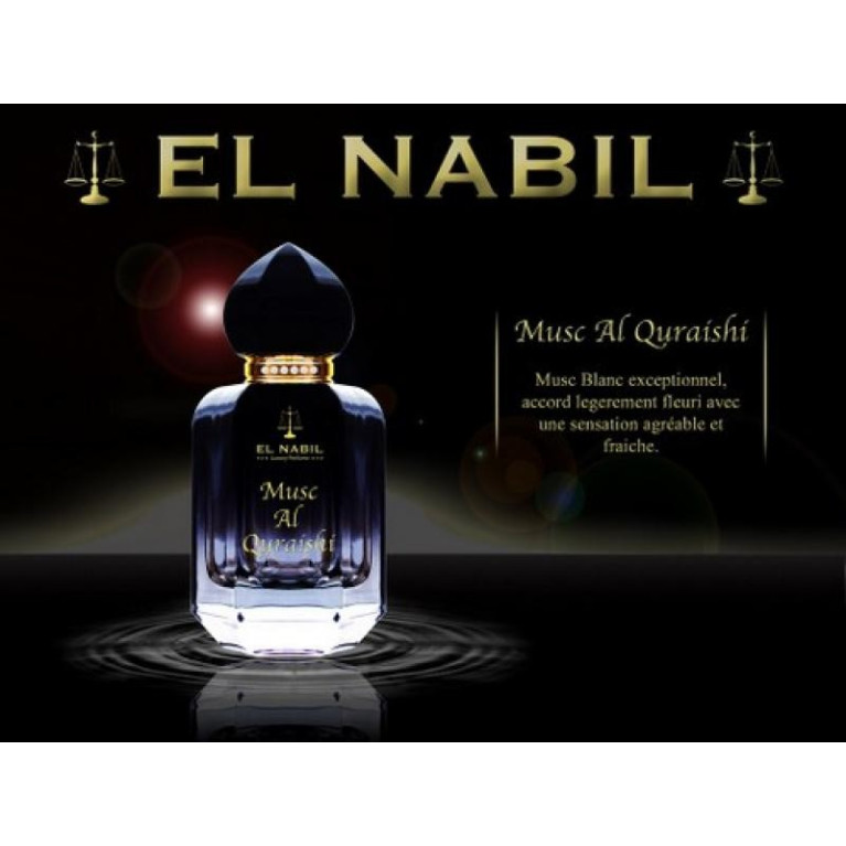 Musc Blanc Quraishi - Eau de Parfum : Mixte - Spray - El Nabil - 50ml Musc Blanc Quraishi - Eau de Parfum : Mixte - Spray - El Nabil - 50ml