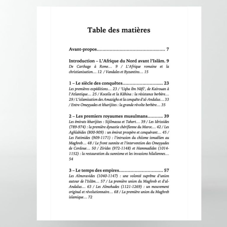Une brève histoire du Maghreb islamique - Editions Ribât