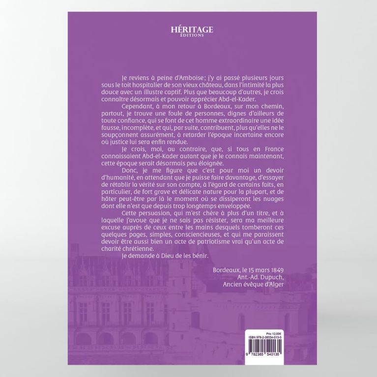 Abd-el-Kader au château d’Amboise - Héritage- éditions Héritage Abd-el-Kader au château d’Amboise - Héritage- éditions Héritage