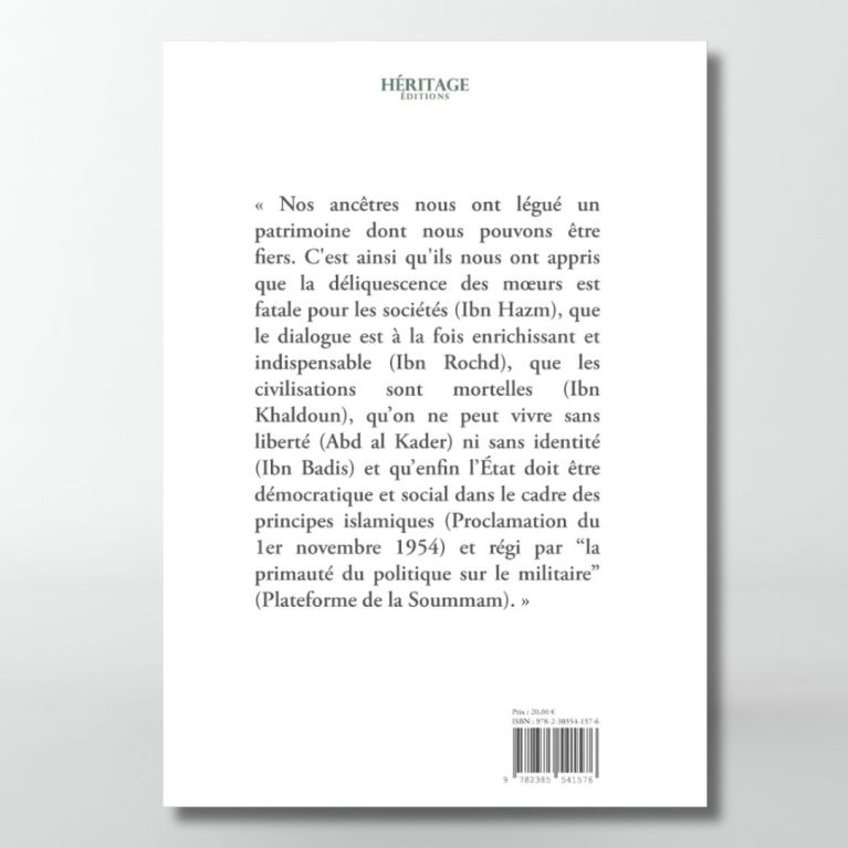 Mémoires d'un algérien - Tome 4- Ahmed Taleb-Ibrahimi - éditions Héritage