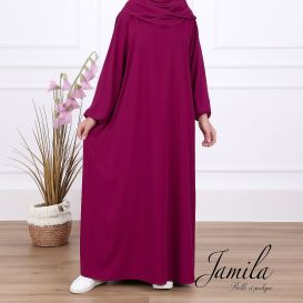 Abaya pour femme - manche élastique - Royal - Jamila