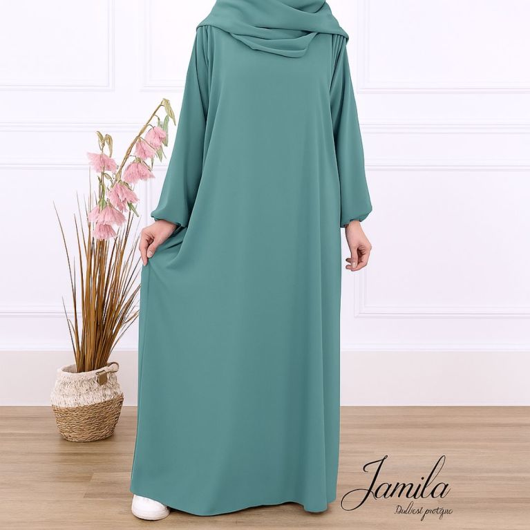 Abaya pour femme - manche élastique - Royal - Jamila Abaya pour femme - manche élastique - Royal - Jamila