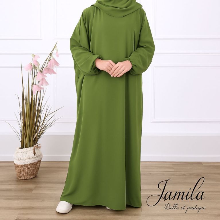 Abaya pour femme - manche élastique - Royal - Jamila Abaya pour femme - manche élastique - Royal - Jamila