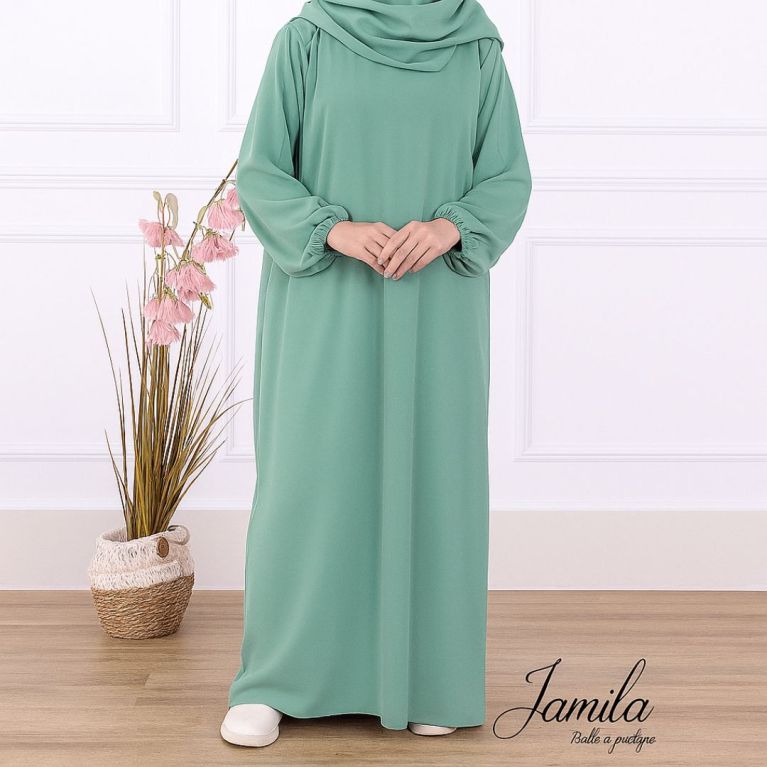 Abaya pour femme - manche élastique - Royal - Jamila Abaya pour femme - manche élastique - Royal - Jamila