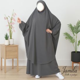 Jilbab 2 Pièces - Royal - Léger - Jamila