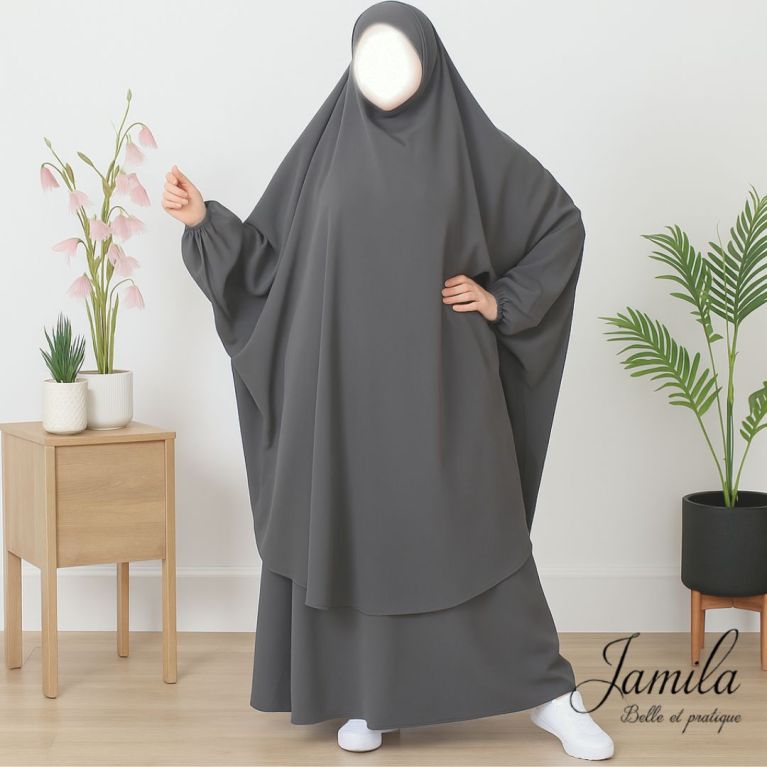 Jilbab 2 Pièces - Royal - Léger - Jamila