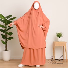 Jilbab 2 Pièces - Royal - Léger - Jamila