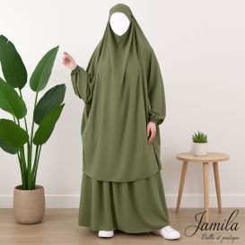 Jilbab 2 Pièces - Royal - Léger - Jamila
