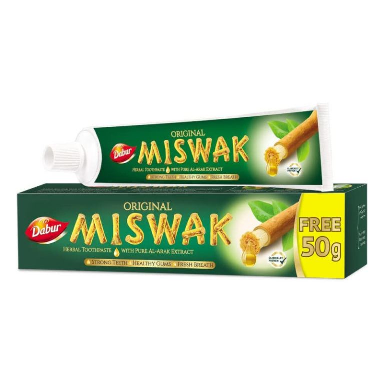 Dentifrice Herbal Miswak - GRAND : 120gr + 50gr Gratuit - Laboratoire Dabur
