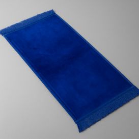 Tapis de Prière Molletonné Bleu - Enfant - 50 x 79 cm