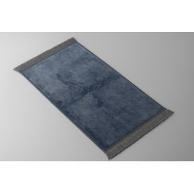 Tapis de Prière Molletonné Anthracite- Enfant - 50 x 79 cm