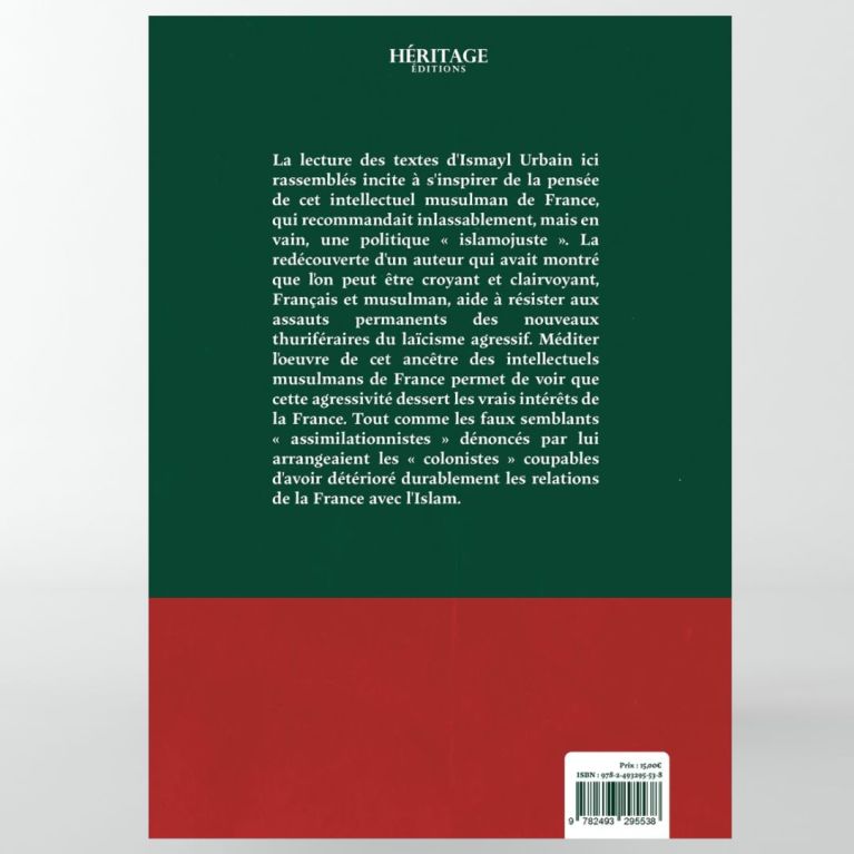 L'Islam et la "laïcité" coloniale - Thomas Ismayl Urbain - édition Héritage