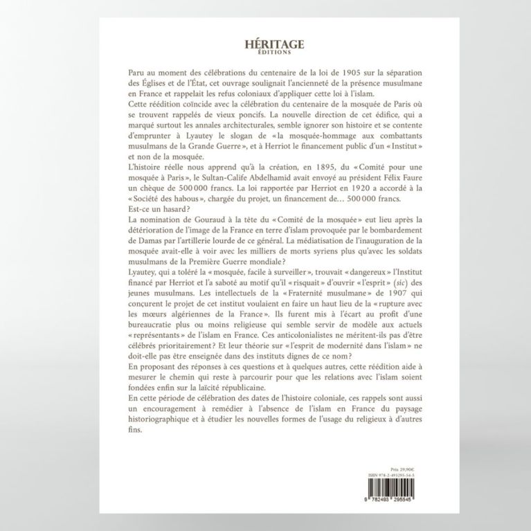 La France et ses musulmans : un siècle de politique musulmane (1895 - 2005) - Sadek Sellam- Editions Héritage La France et ses musulmans : un siècle de politique musulmane (1895 - 2005) - Sadek Sellam- Editions Héritage