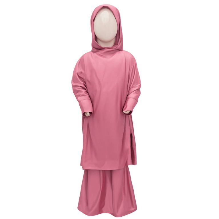 Robe de prière fille - Jupe et abaya : 2 pièces - Soundouss