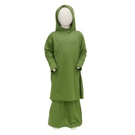 Robe de prière fille - Jupe et abaya : 2 pièces - Soundouss