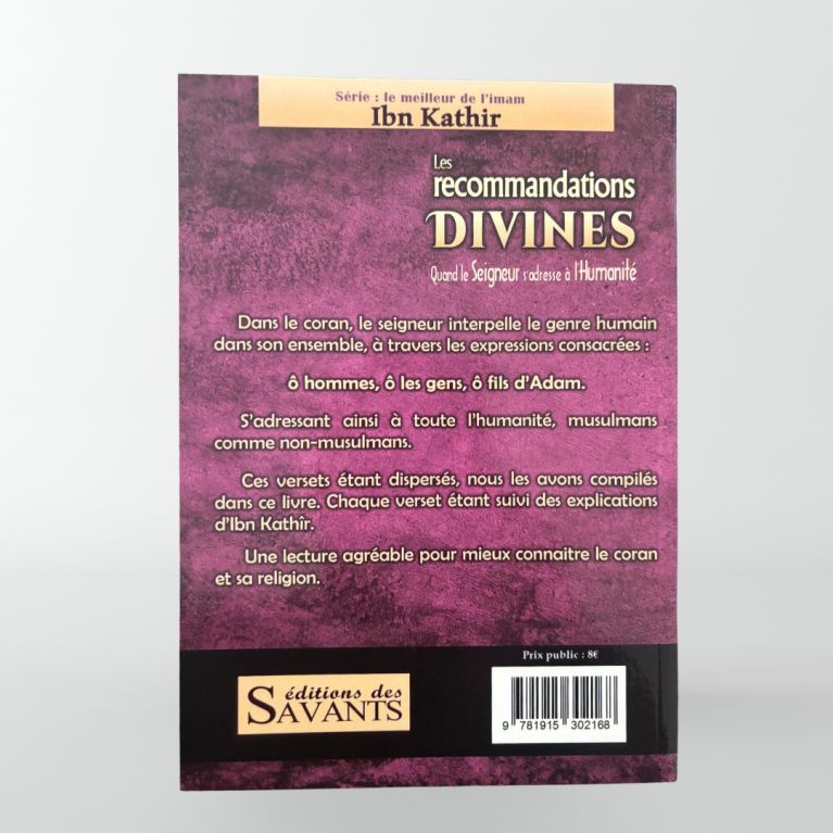 Les recommandations divines - Ibn Kathir - édition des Savants