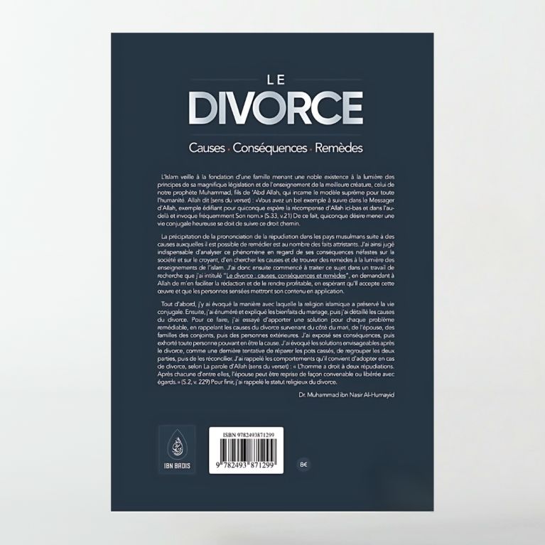 Le divorce : causes - conséquences – remèdes - Dr. Muhammad ibn Nasir Al-Humayid - Ibn Badis