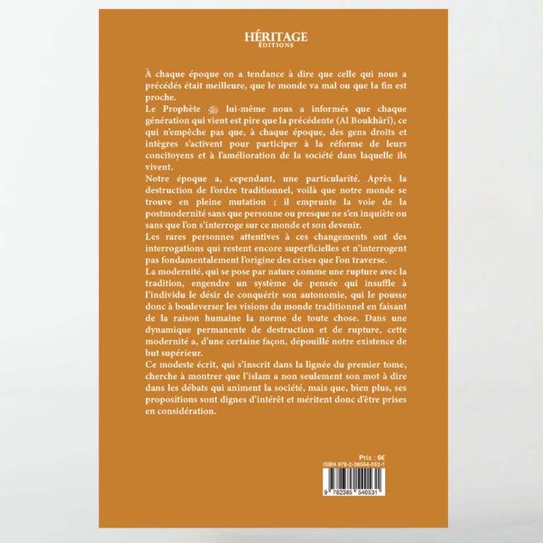 copy ofL'islam au secours de l'homme moderne : tome n°2 - Thomas Sibille - éditions Héritage