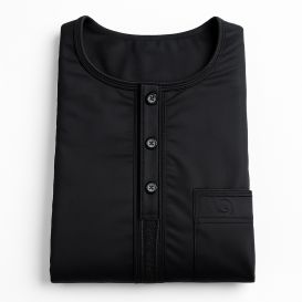 Qamis Homme – Tissu Coréen Glacé au Col Rond– Manches courtes – Soundouss