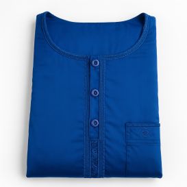 Qamis Homme – Tissu Coréen Glacé au Col Rond– Manches courtes – Soundouss